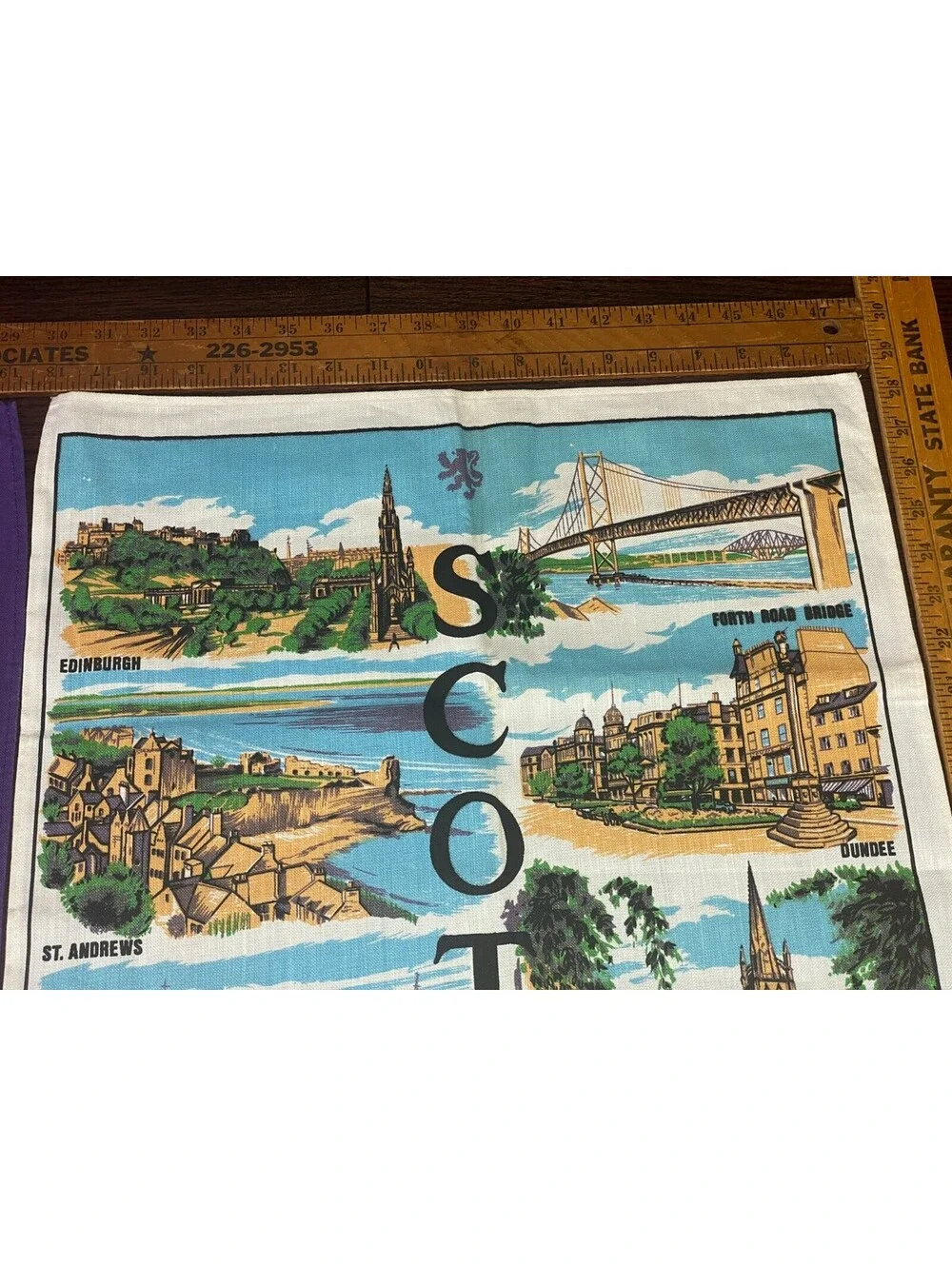 Vintage Causeway Mayor Vista East Coast SCOTLAND Souvenir Towels